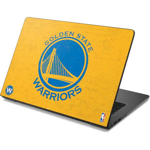 NBA Golden State Warriors Distressed Dell Chromebook Skin