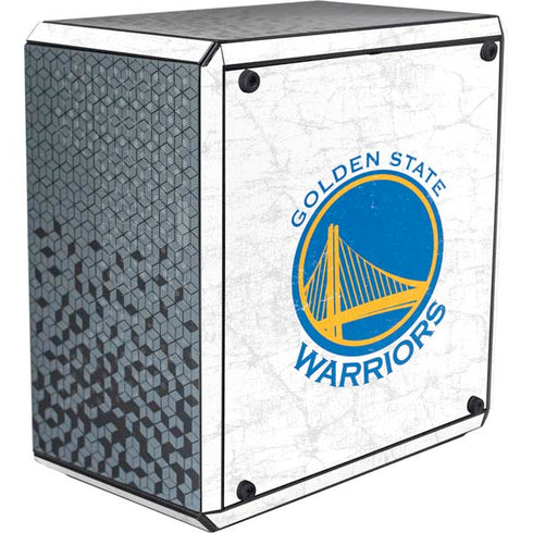 NBA Golden State Warriors Distressed Cooler Master MasterBox Q300L Mini Tower Skin
