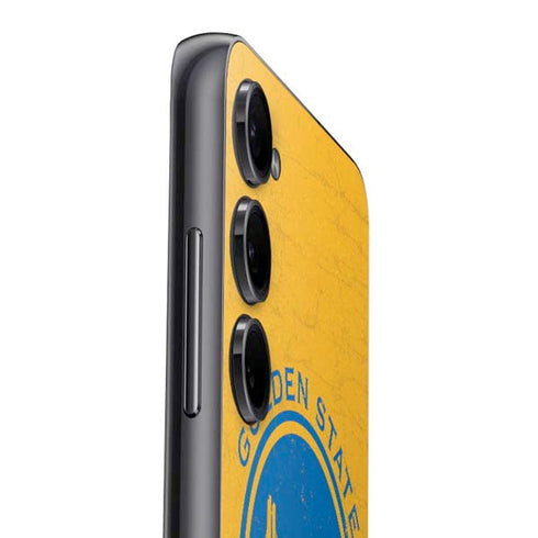 NBA Golden State Warriors Distressed Galaxy A14 5G Skin