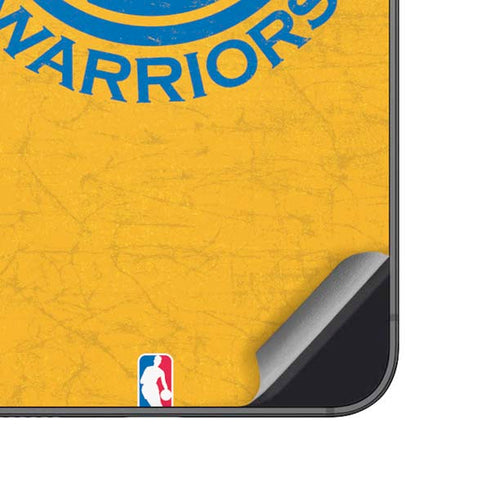 NBA Golden State Warriors Distressed Galaxy A14 5G Skin