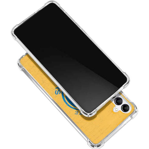 NBA Golden State Warriors Distressed Galaxy A15 5G Clear Case