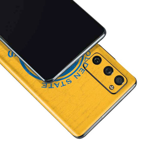 NBA Golden State Warriors Distressed Galaxy S20 Fan Edition Skin
