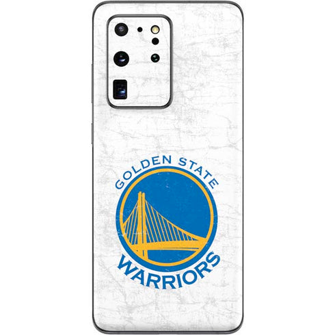 NBA Golden State Warriors Distressed Galaxy S20 Ultra 5G Skin