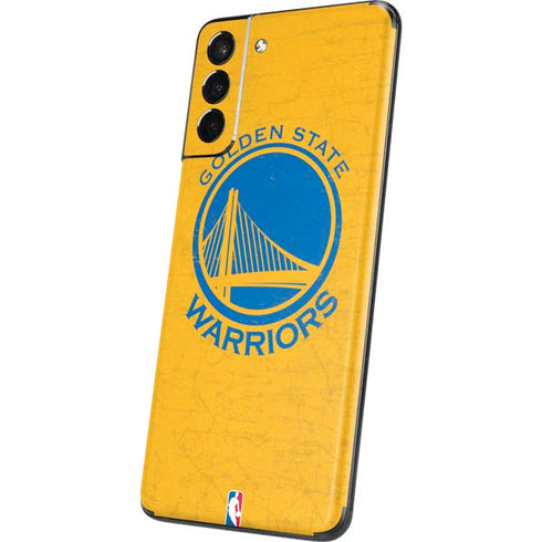 NBA Golden State Warriors Distressed Galaxy S21 5G Skin