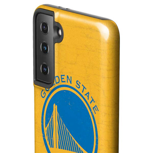 NBA Golden State Warriors Distressed Galaxy S21 FE Pro Case