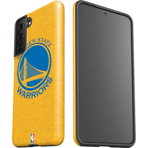 NBA Golden State Warriors Distressed Galaxy S21 FE Pro Case