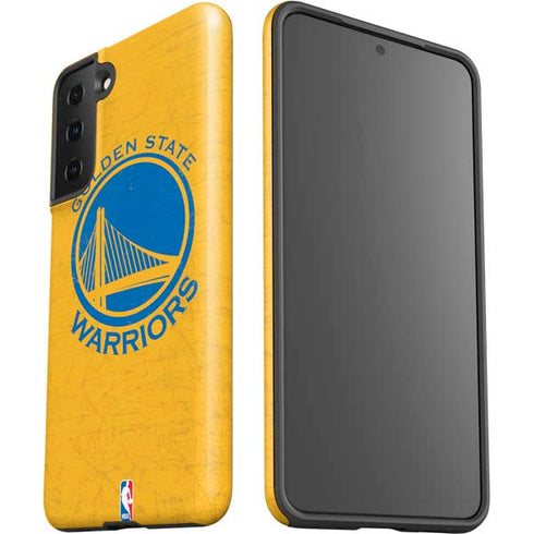NBA Golden State Warriors Distressed Galaxy S21 Plus 5G Pro Case