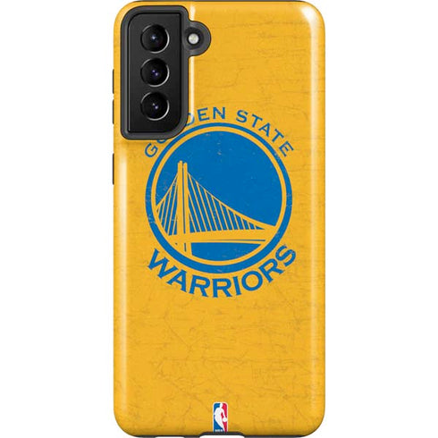 NBA Golden State Warriors Distressed Galaxy S21 Plus 5G Pro Case