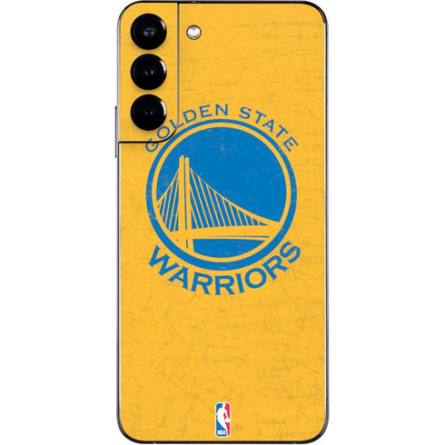NBA Golden State Warriors Distressed Galaxy S22 Plus Skin