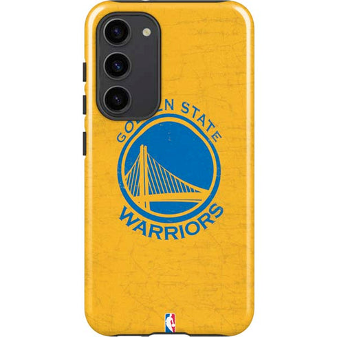 NBA Golden State Warriors Distressed Galaxy S23 Plus Pro Case
