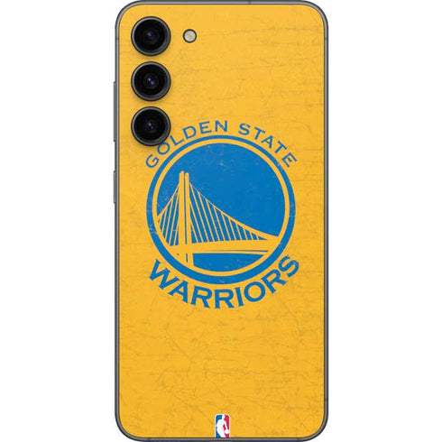 NBA Golden State Warriors Distressed Galaxy S23 Plus Skin