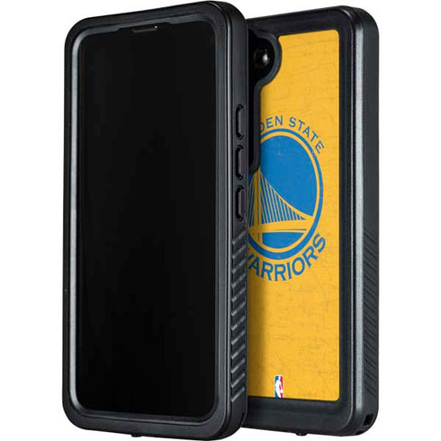 NBA Golden State Warriors Distressed Galaxy S23 Plus Waterproof Case