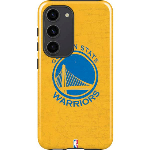 NBA Golden State Warriors Distressed Galaxy S23 Pro Case