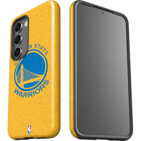 NBA Golden State Warriors Distressed Galaxy S23 Pro Case