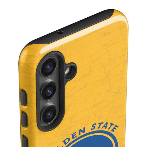 NBA Golden State Warriors Distressed Galaxy S24 Impact Case