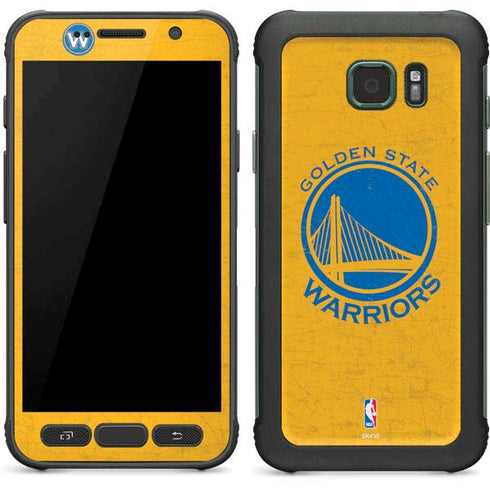 NBA Golden State Warriors Distressed Galaxy S7 Active Skin