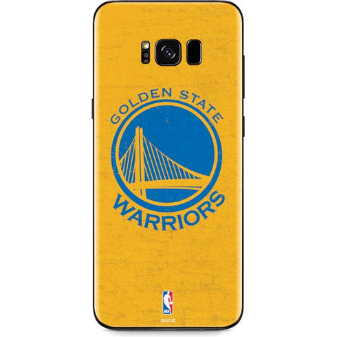 NBA Golden State Warriors Distressed Galaxy S8 Plus Skin