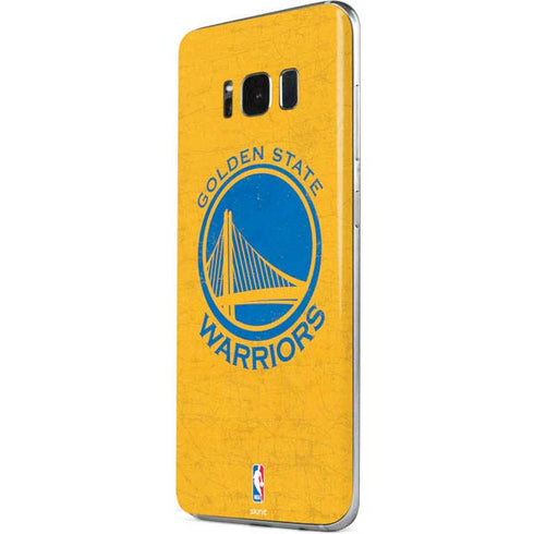 NBA Golden State Warriors Distressed Galaxy S8 Skin