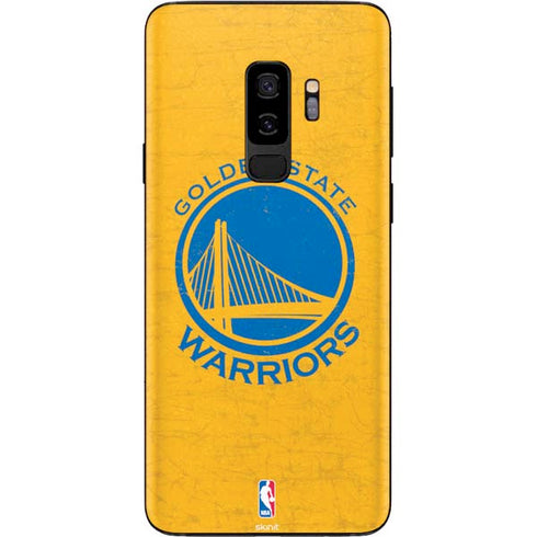 NBA Golden State Warriors Distressed Galaxy S9 Plus Skin