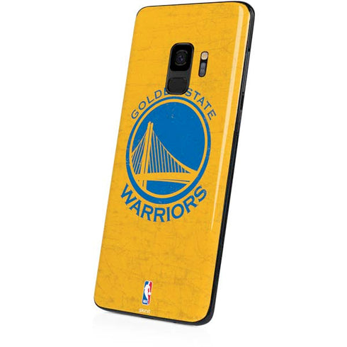 NBA Golden State Warriors Distressed Galaxy S9 Skin