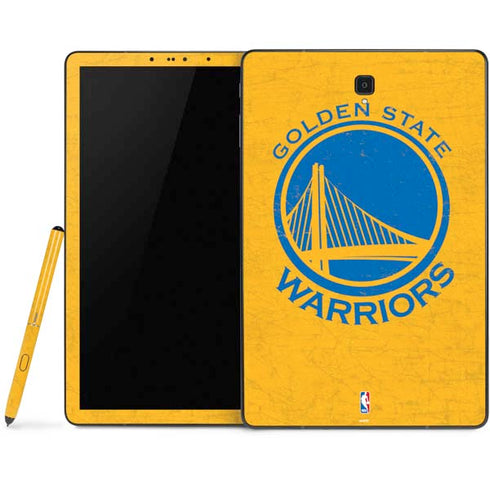 NBA Golden State Warriors Distressed Samsung Galaxy Tab Skin