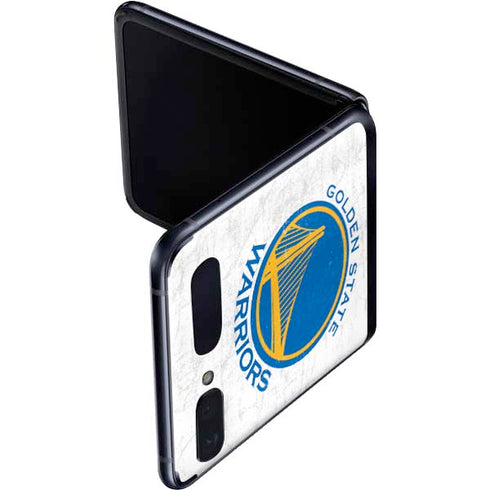 NBA Golden State Warriors Distressed Galaxy Z Flip Skin