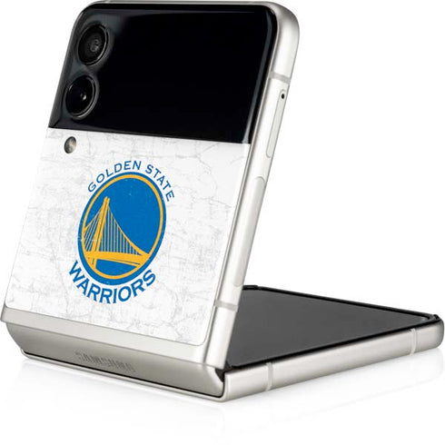 NBA Golden State Warriors Distressed Galaxy Z Flip3 5G Skin