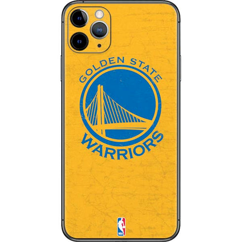 NBA Golden State Warriors Distressed iPhone 11 Pro Max Skin