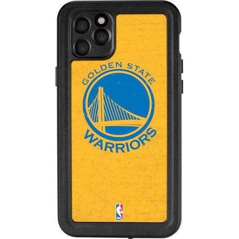 NBA Golden State Warriors Distressed iPhone 11 Pro Max Waterproof Case