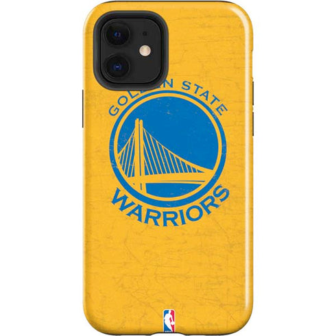 NBA Golden State Warriors Distressed iPhone 12 Impact Case