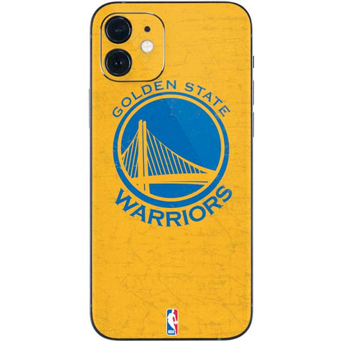 NBA Golden State Warriors Distressed iPhone 12 Mini Skin