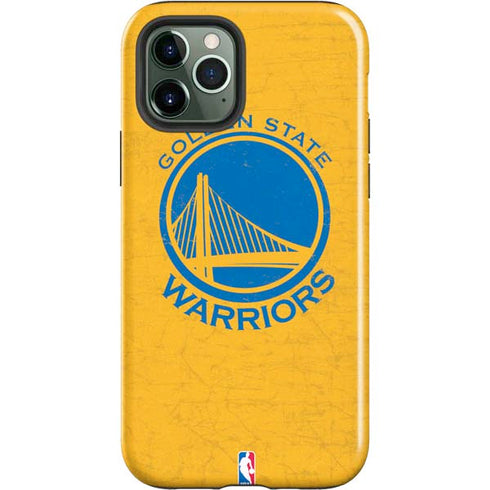 NBA Golden State Warriors Distressed iPhone 12 Pro Max Impact Case