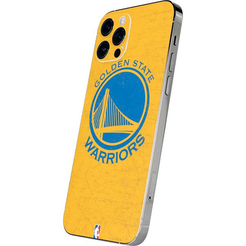 NBA Golden State Warriors Distressed iPhone 12 Pro Max Skin