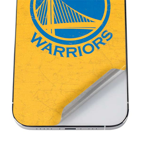 NBA Golden State Warriors Distressed iPhone 12 Pro Max Skin
