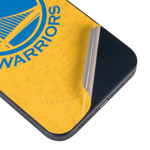 NBA Golden State Warriors Distressed iPhone 14 Plus Skin