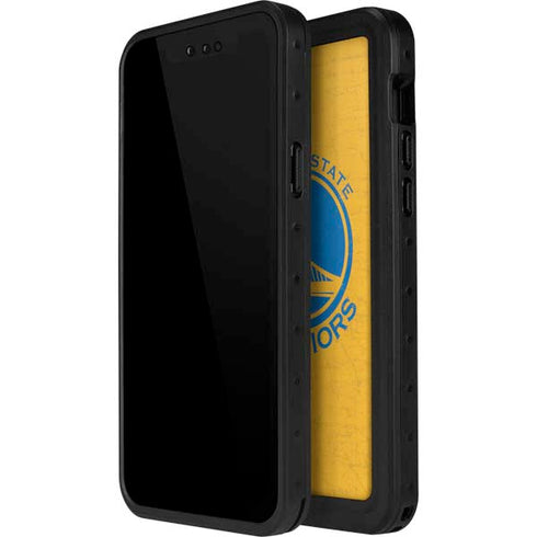 NBA Golden State Warriors Distressed iPhone 14 Pro Max Waterproof Case