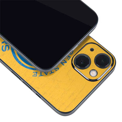 NBA Golden State Warriors Distressed iPhone 14 Skin