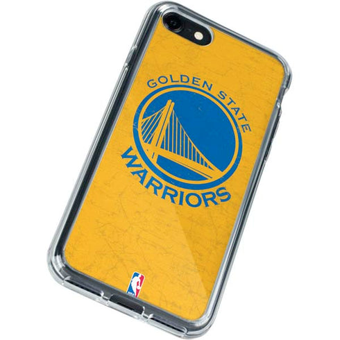 NBA Golden State Warriors Distressed iPhone SE (2nd & 3rd Gen) Clear Case
