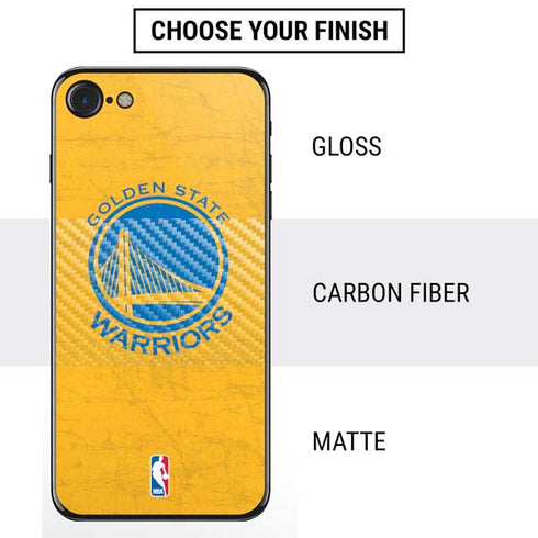 NBA Golden State Warriors Distressed iPhone SE (2nd & 3rd Gen) Skin