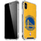 NBA Golden State Warriors Distressed iPhone XS Max Clear Case