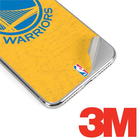 NBA Golden State Warriors Distressed iPhone XS Max Skin
