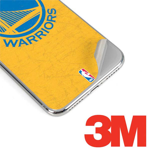 NBA Golden State Warriors Distressed iPhone XS Skin