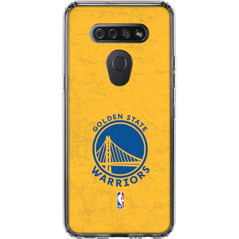 NBA Golden State Warriors Distressed LG K51/Q51 Clear Case