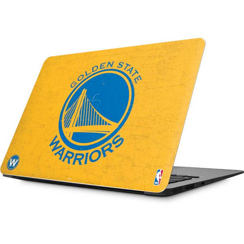 NBA Golden State Warriors Distressed Apple MacBook Skin