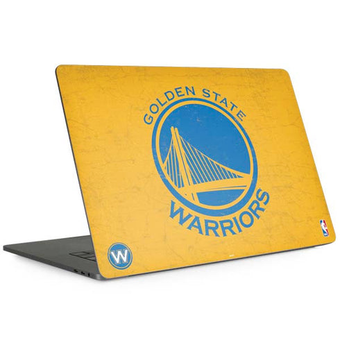 NBA Golden State Warriors Distressed Apple MacBook Pro 15-inch Skin