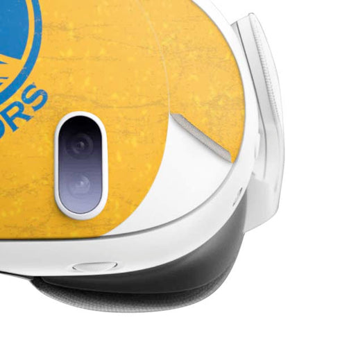 NBA Golden State Warriors Distressed Meta Quest 3 Skin