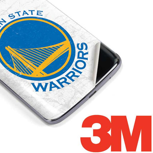 NBA Golden State Warriors Distressed Moto E5 Plus Skin