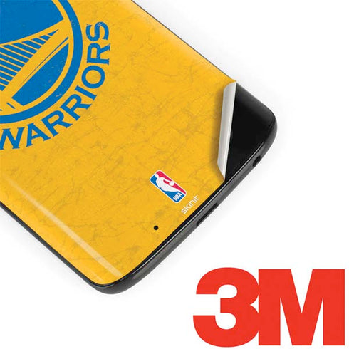 NBA Golden State Warriors Distressed Moto G6 Skin