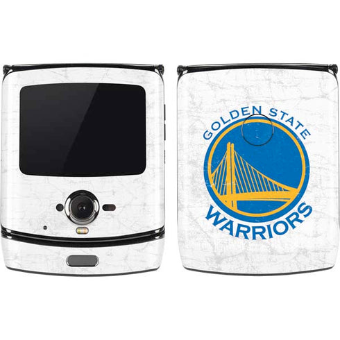 NBA Golden State Warriors Distressed Motorola RAZR Skin
