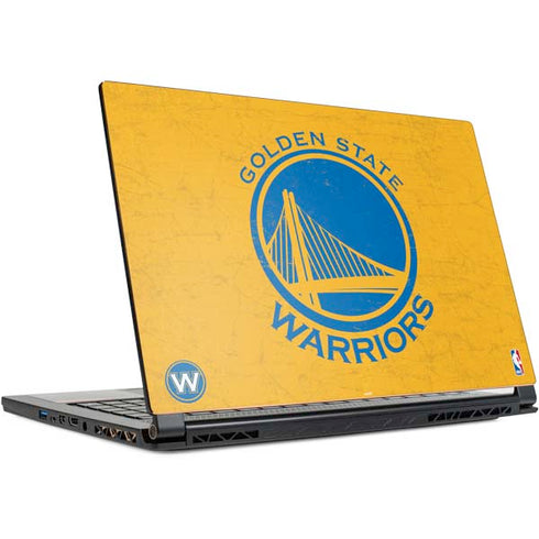 NBA Golden State Warriors Distressed MSI GS65 Stealth Laptop Skin